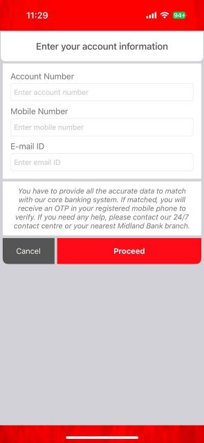 self-registration-account-information
