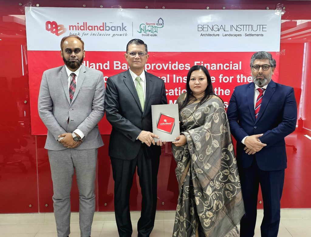 MIDLAND BANK FAMILY PROVIDED FINANCIAL ASSISTANCE TO BENGAL INSTITUTE ...